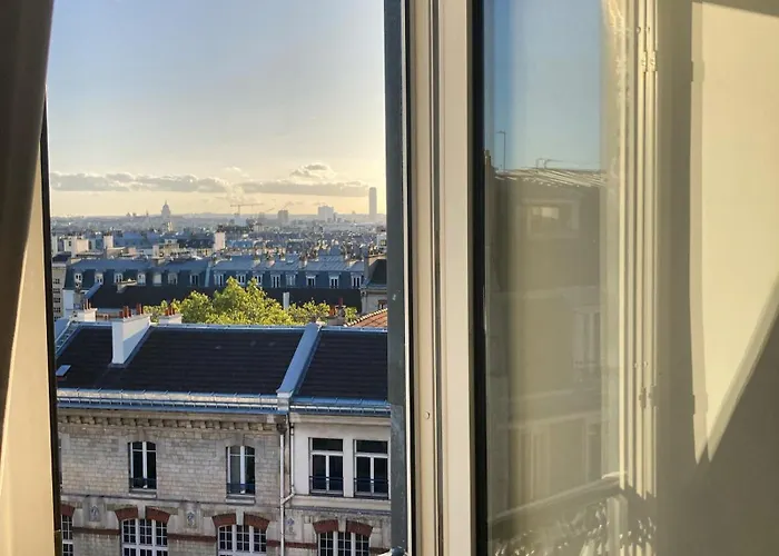 With Fabulous View On Roofs